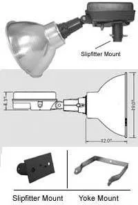 1000 Watt High Pressure Sodium S52 Sports Lighter Flood Light 120V-277V