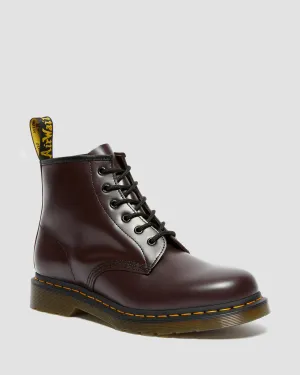 101 Yellow Stitch Smooth Leather Ankle Boots