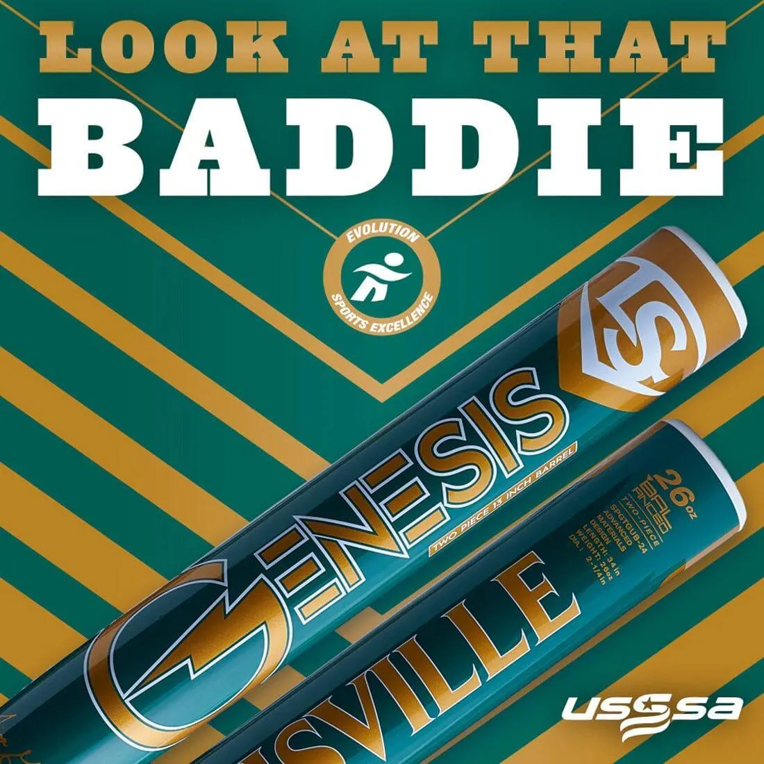 2024 Louisville Slugger 13" Balanced Evolution Sports Gulbrandsen USSSA Slowpitch Softball Bat: WBL2852010