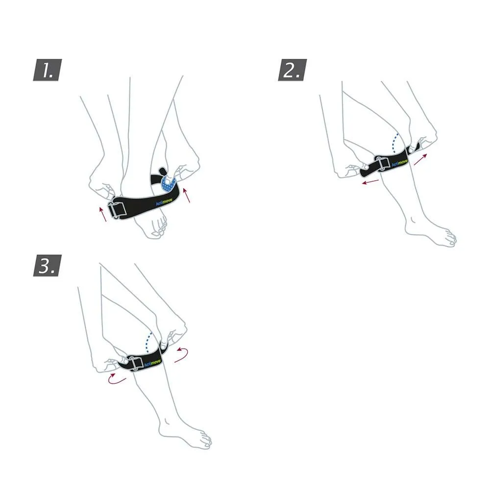 Actimove Sports Edition Patella Strap, Adjustable, Universal, Black