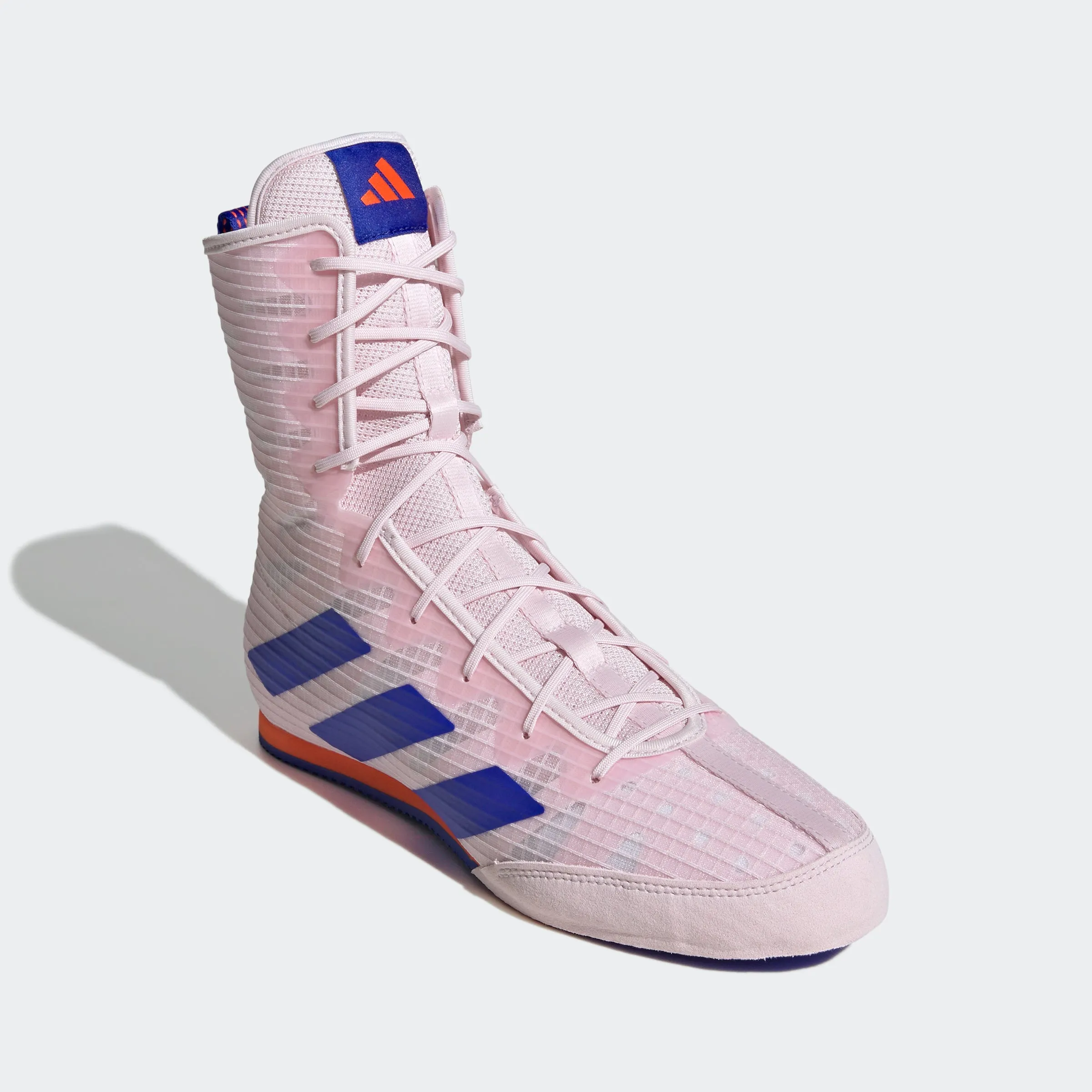 adidas BOX HOG 4 Boxing Shoes | Lucid Red-Almost Pink | Men's