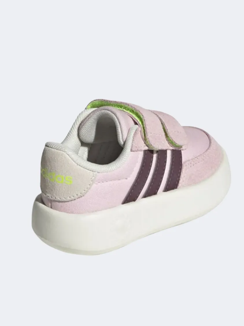 Adidas Breaknet 2 Infant Girls Sportswear Shoes Pink/Maroon/White