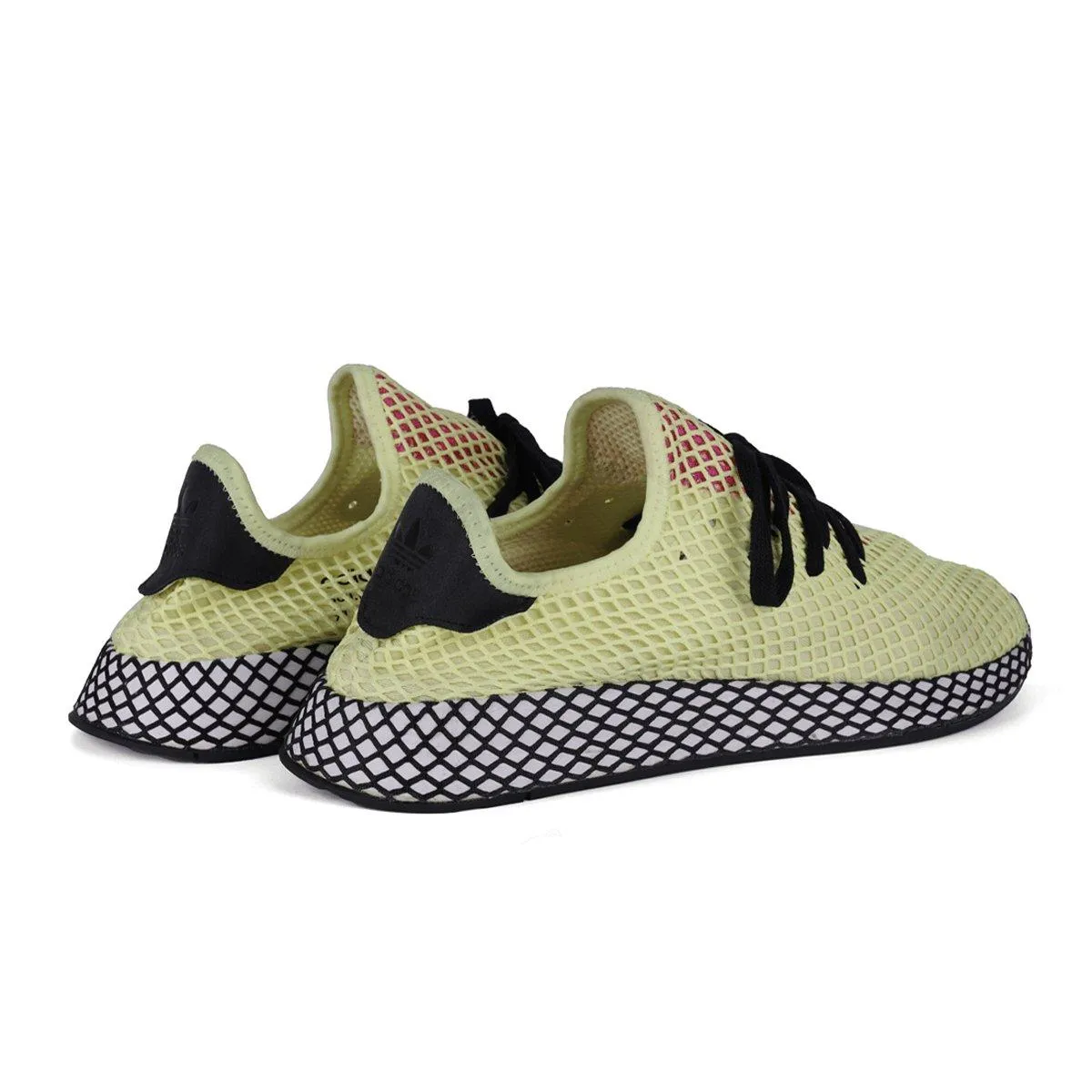 Adidas Deerupt Hires Sport Shoes Fabric Yellow Colour For Men
