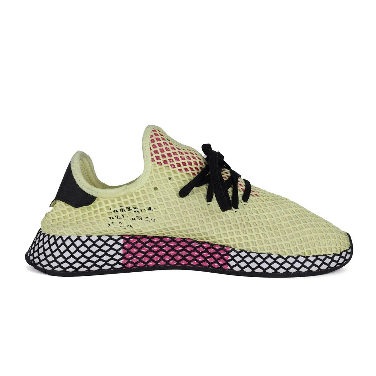 Adidas Deerupt Hires Sport Shoes Fabric Yellow Colour For Men