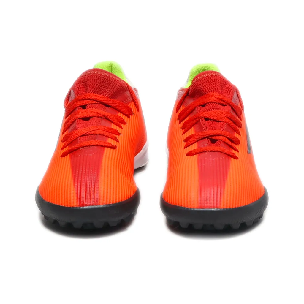 Adidas Kids' X Speedflow.3 Meteorite Pack Turf Ground Football Sport Shoes Pu Leather Orange Colour For Kids