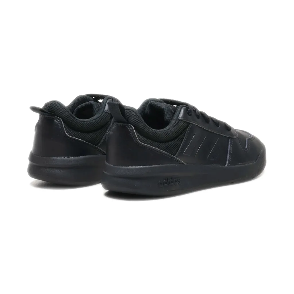 Adidas Tensaur K Lace Ups Leather Black Colour For Women