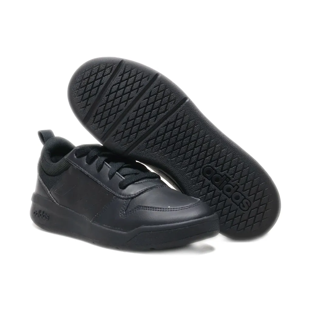Adidas Tensaur K Lace Ups Leather Black Colour For Women