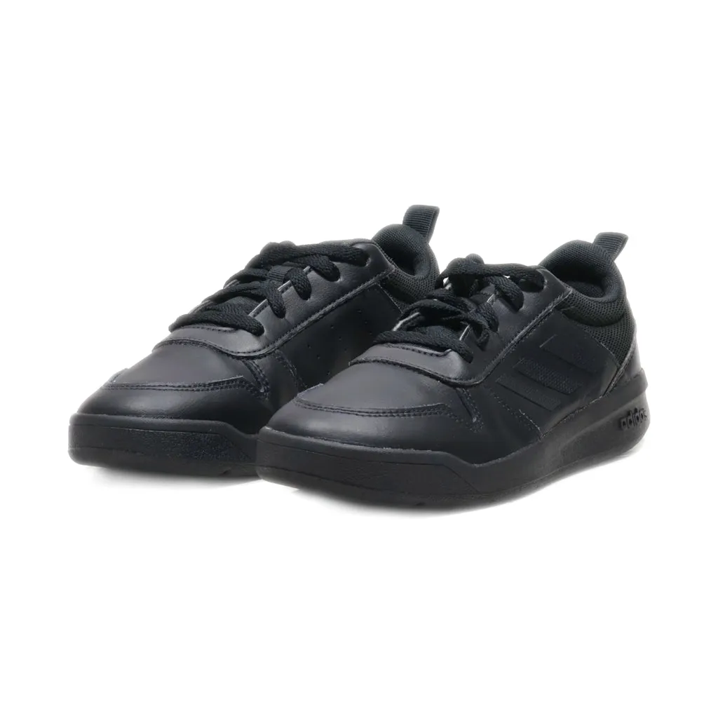 Adidas Tensaur K Lace Ups Leather Black Colour For Women