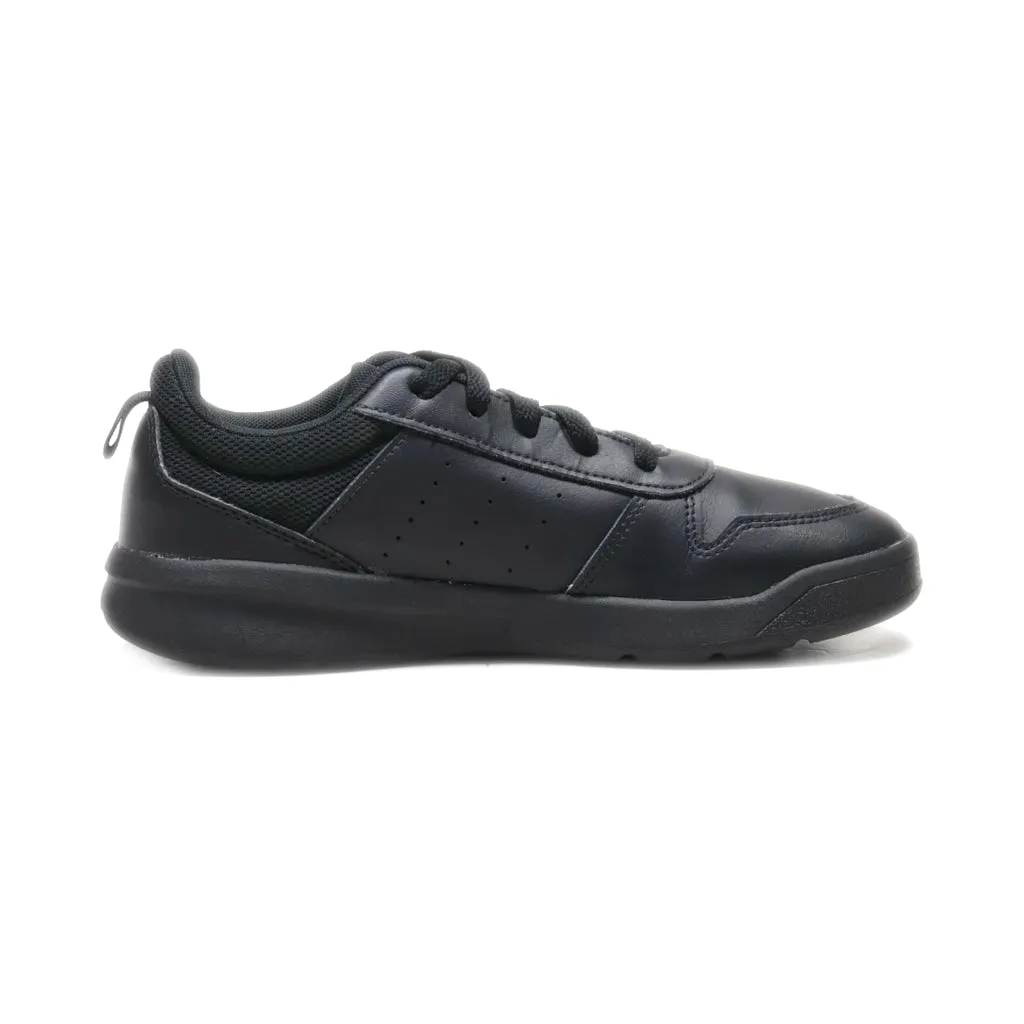 Adidas Tensaur K Lace Ups Leather Black Colour For Women