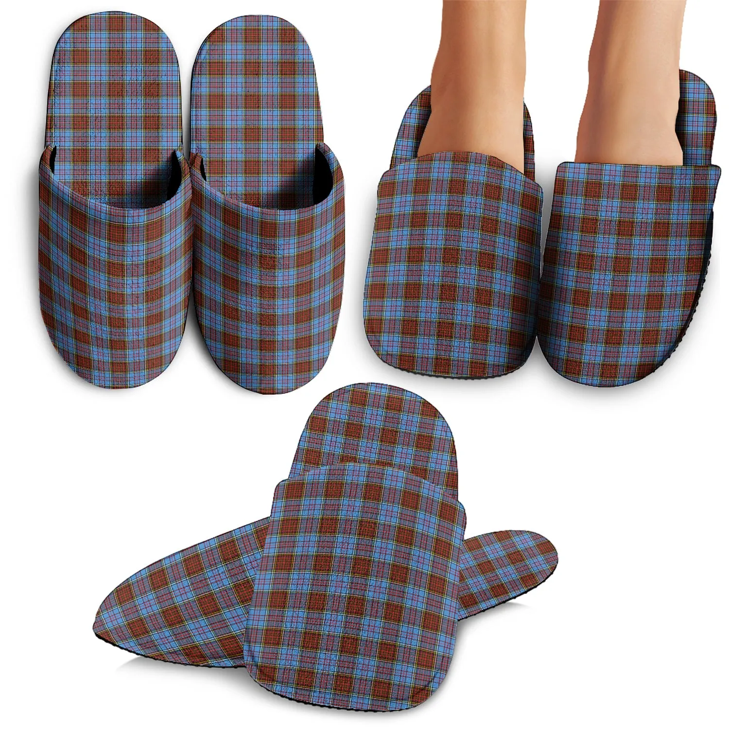 Anderson Modern Tartan Home Slippers