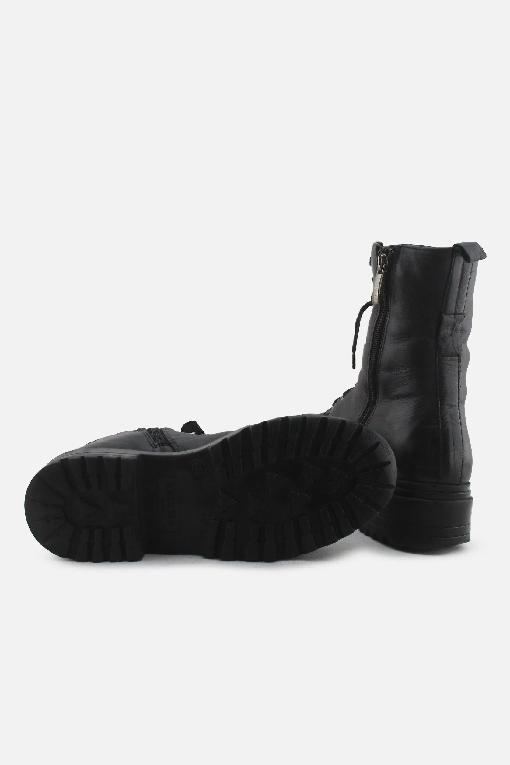 Badura Zipper Laces Combat Boots | 100% Authentic Leather
