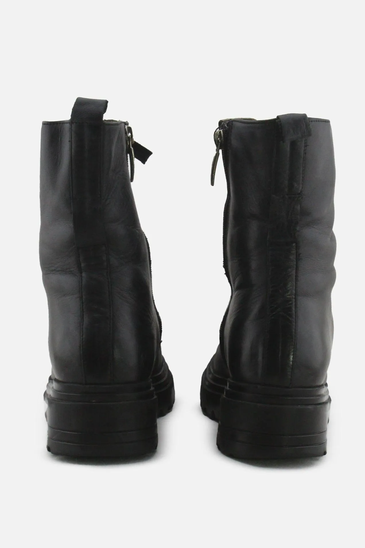 Badura Zipper Laces Combat Boots | 100% Authentic Leather