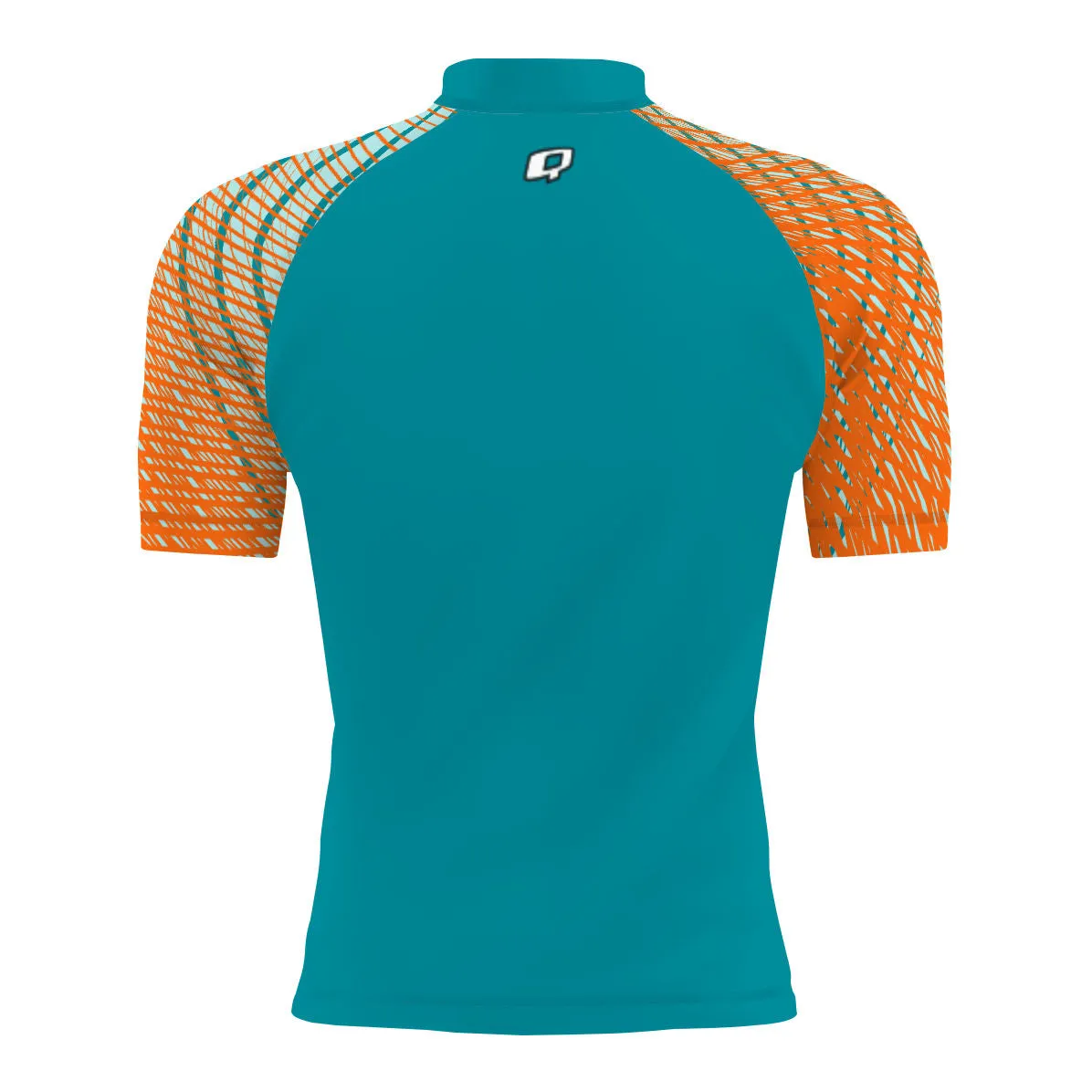 Bengal Stripes - Men's Surf UPF50  Short Sleeve Rash Guard