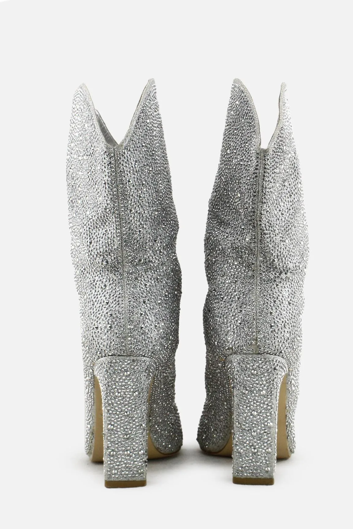 Billini Block Heels Ankle Boots | Textile