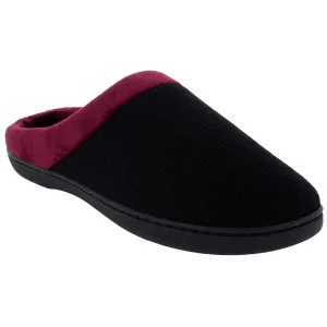 Black and Maroon ComfyFeet Clog Slipper
