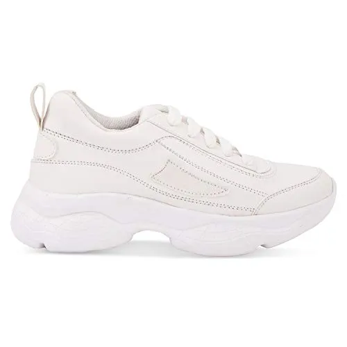 Blinder Womens Sneakers White (AP-1-white-full-sneaker-heel-ladies-38)