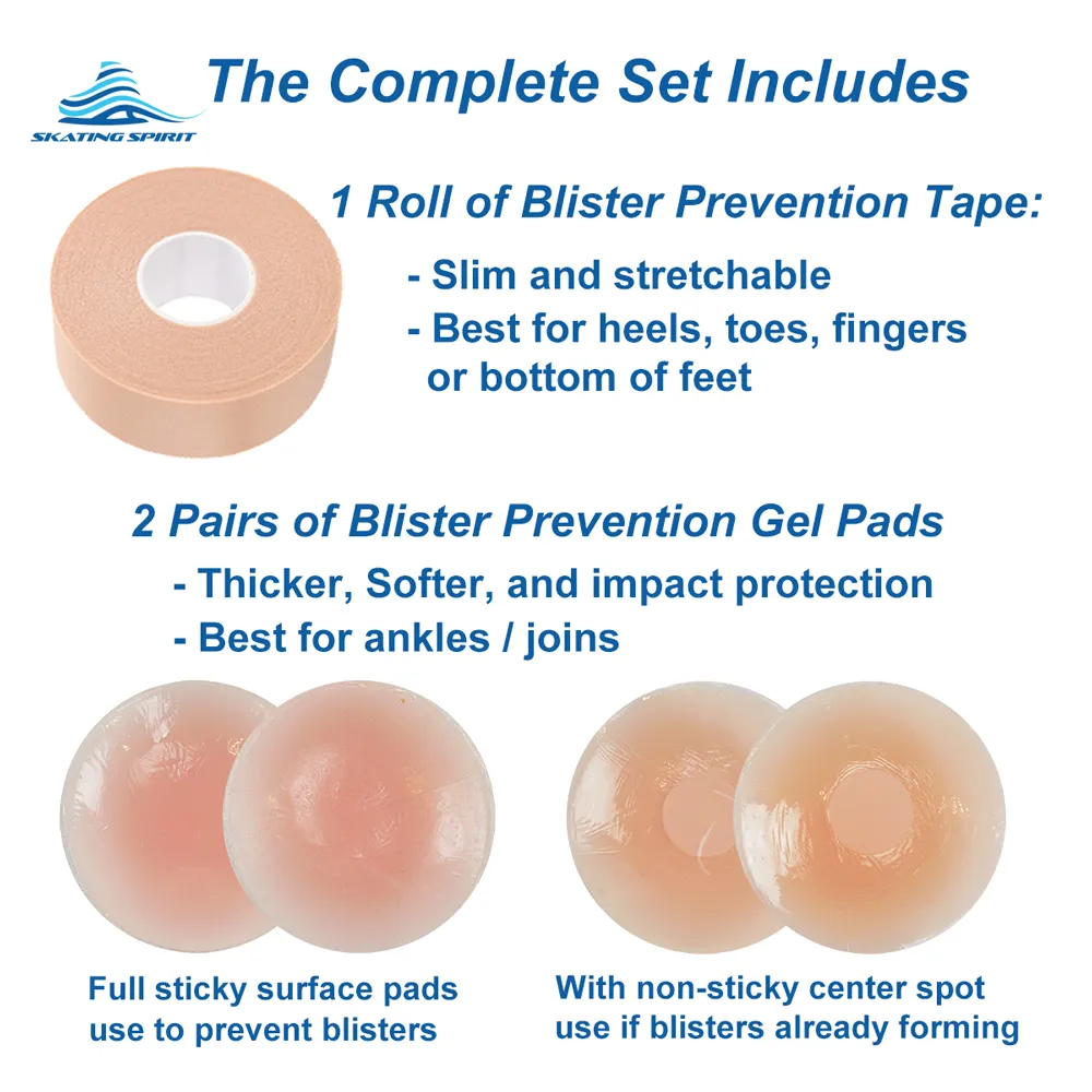Blister Prevention Tape and Gel Pad 5-piece Package