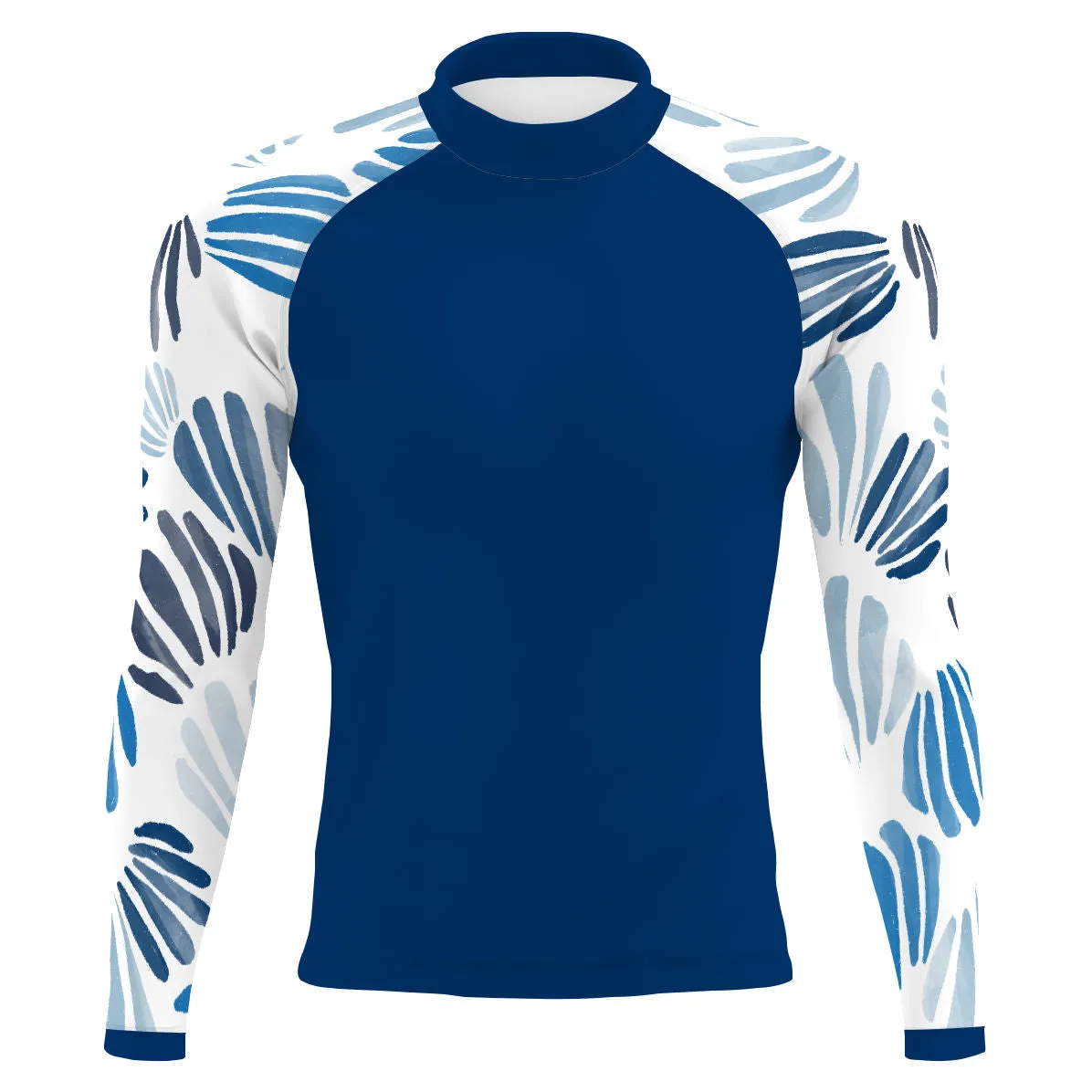 Blue Shells - Men's Surf UPF50  Long Sleeve Rash Guard