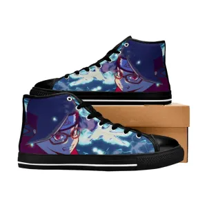 Boruto Naruto Next Generations Uchiha Sarada Shoes High Top Sneakers for Kids and Adults