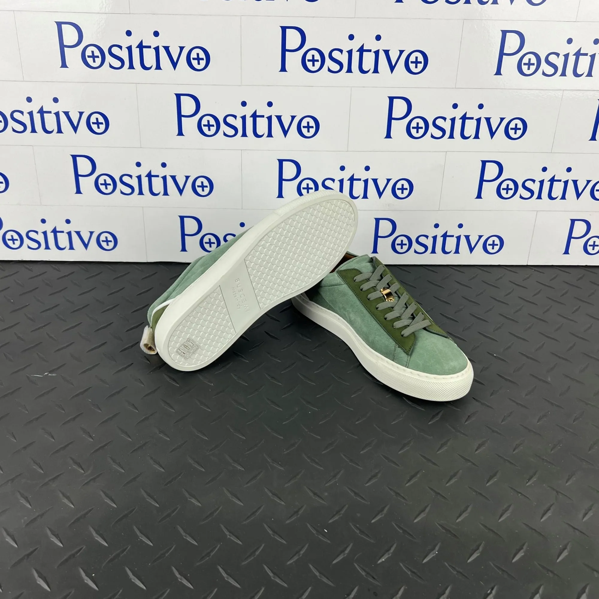 Buscemi Women's Tennis Lock Militare Leather Sneakers SAMPLE