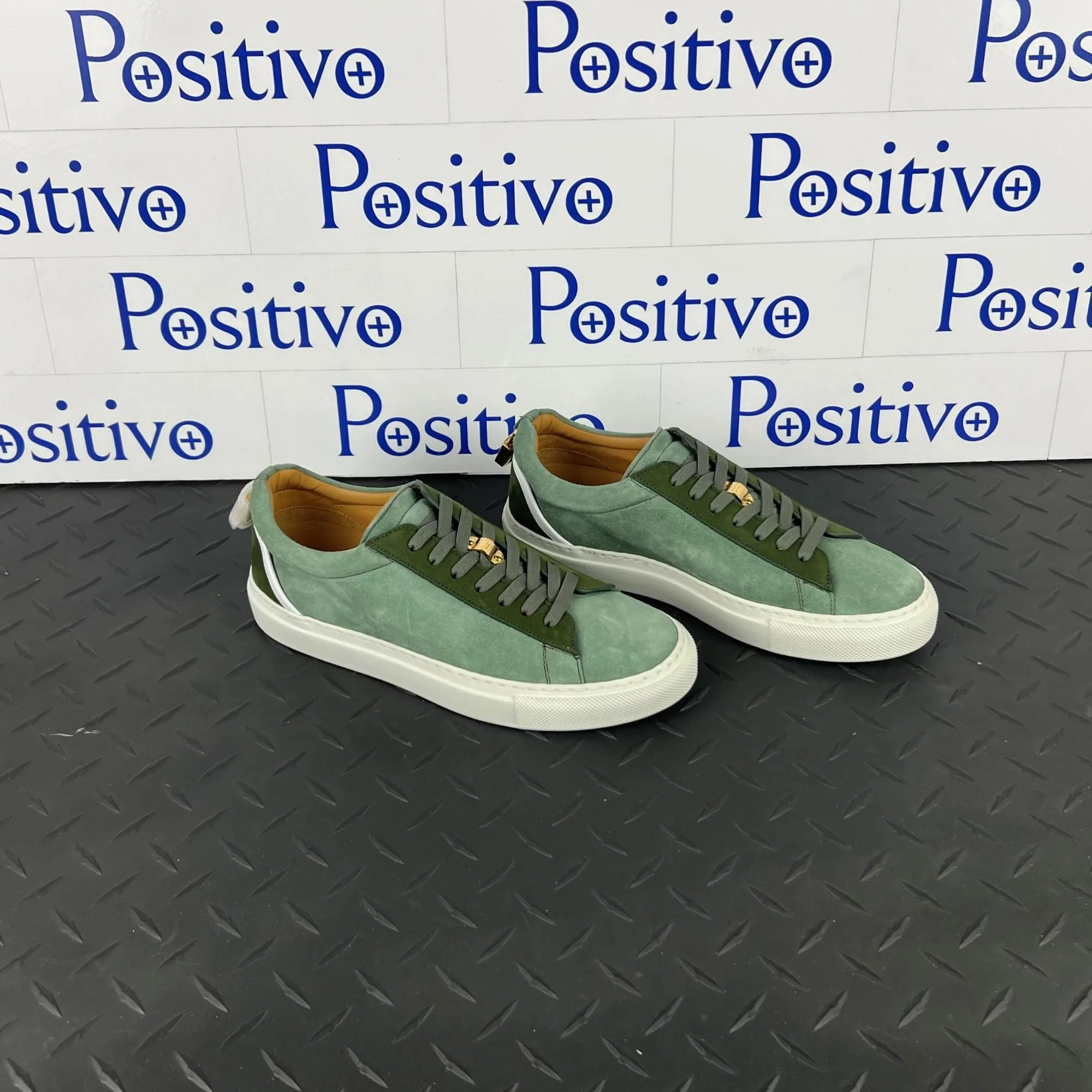 Buscemi Women's Tennis Lock Militare Leather Sneakers SAMPLE