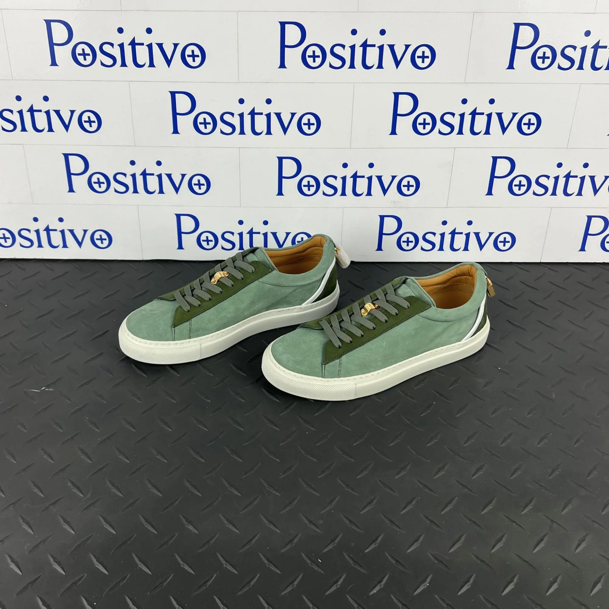 Buscemi Women's Tennis Lock Militare Leather Sneakers SAMPLE