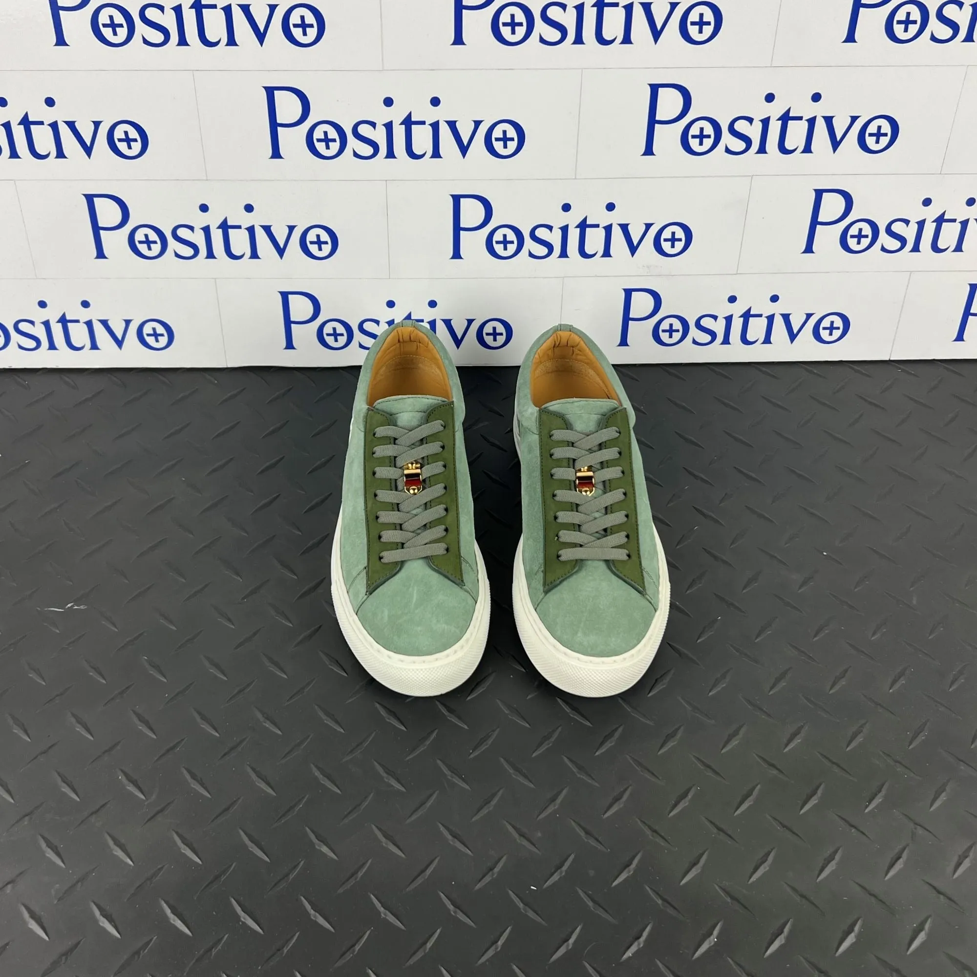 Buscemi Women's Tennis Lock Militare Leather Sneakers SAMPLE