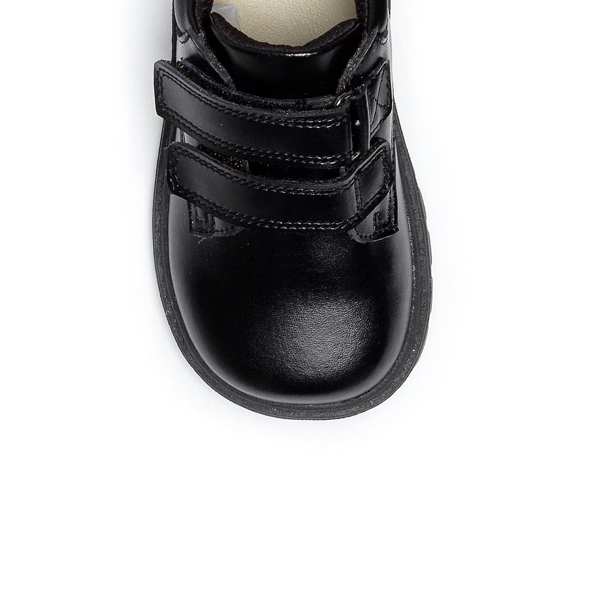 Chipmunks Liam Boys Black School Shoe