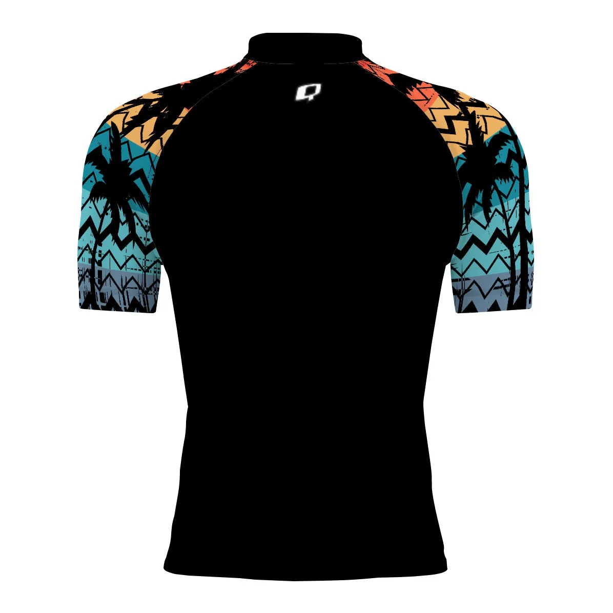 Colored Palms - Men's Surf UPF50  Short Sleeve Rash Guard