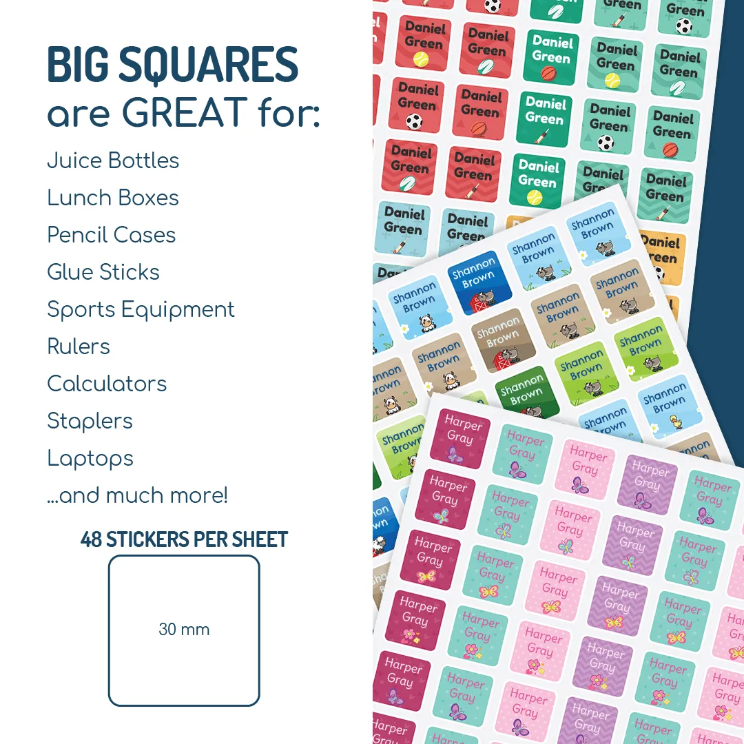 Colour Big Squares - Customise your own