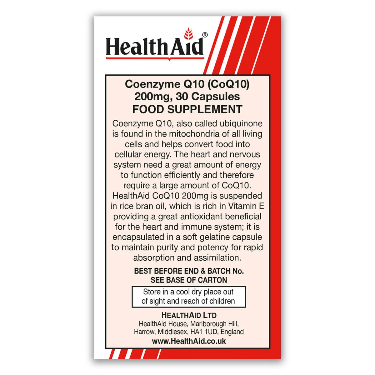 CoQ10 200mg (Coenzyme Q10) Capsules
