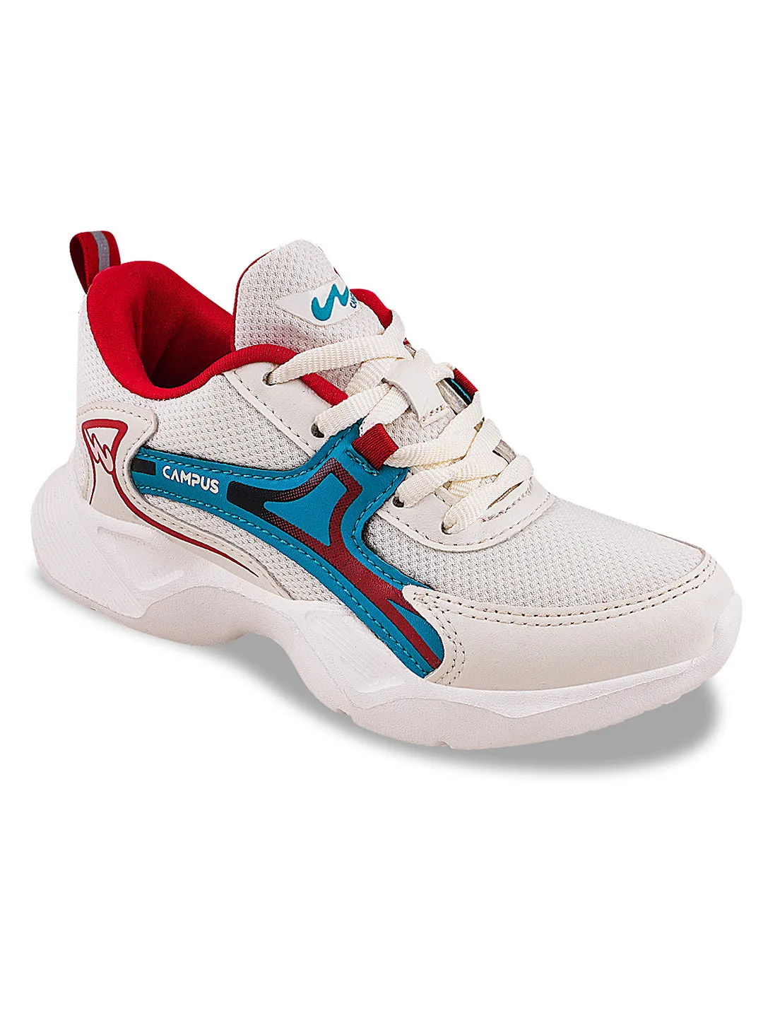 DELUXE-KIDS Off White Kid's Sports Shoes