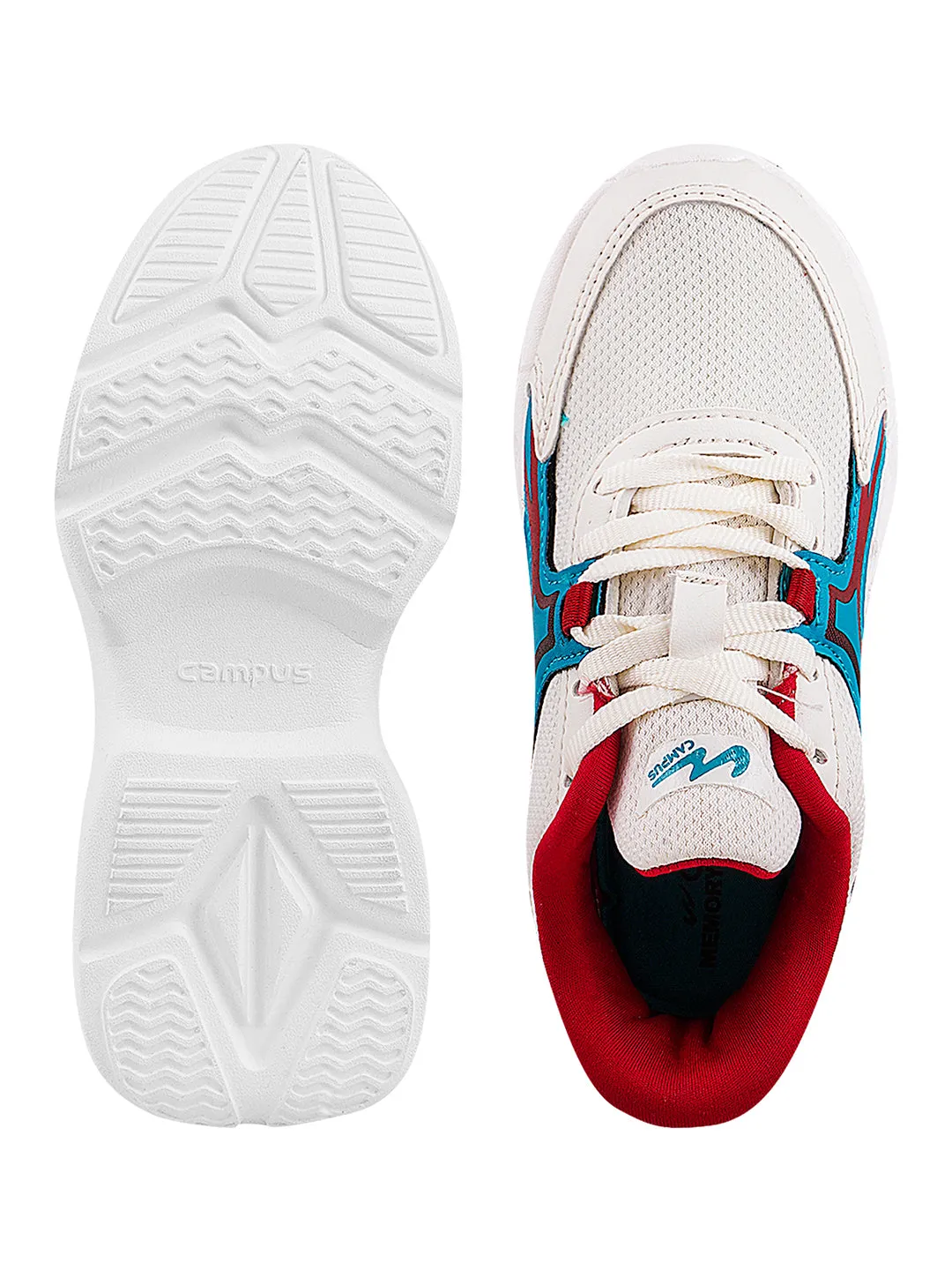 DELUXE-KIDS Off White Kid's Sports Shoes
