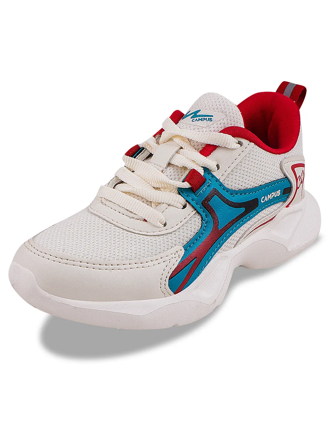 DELUXE-KIDS Off White Kid's Sports Shoes