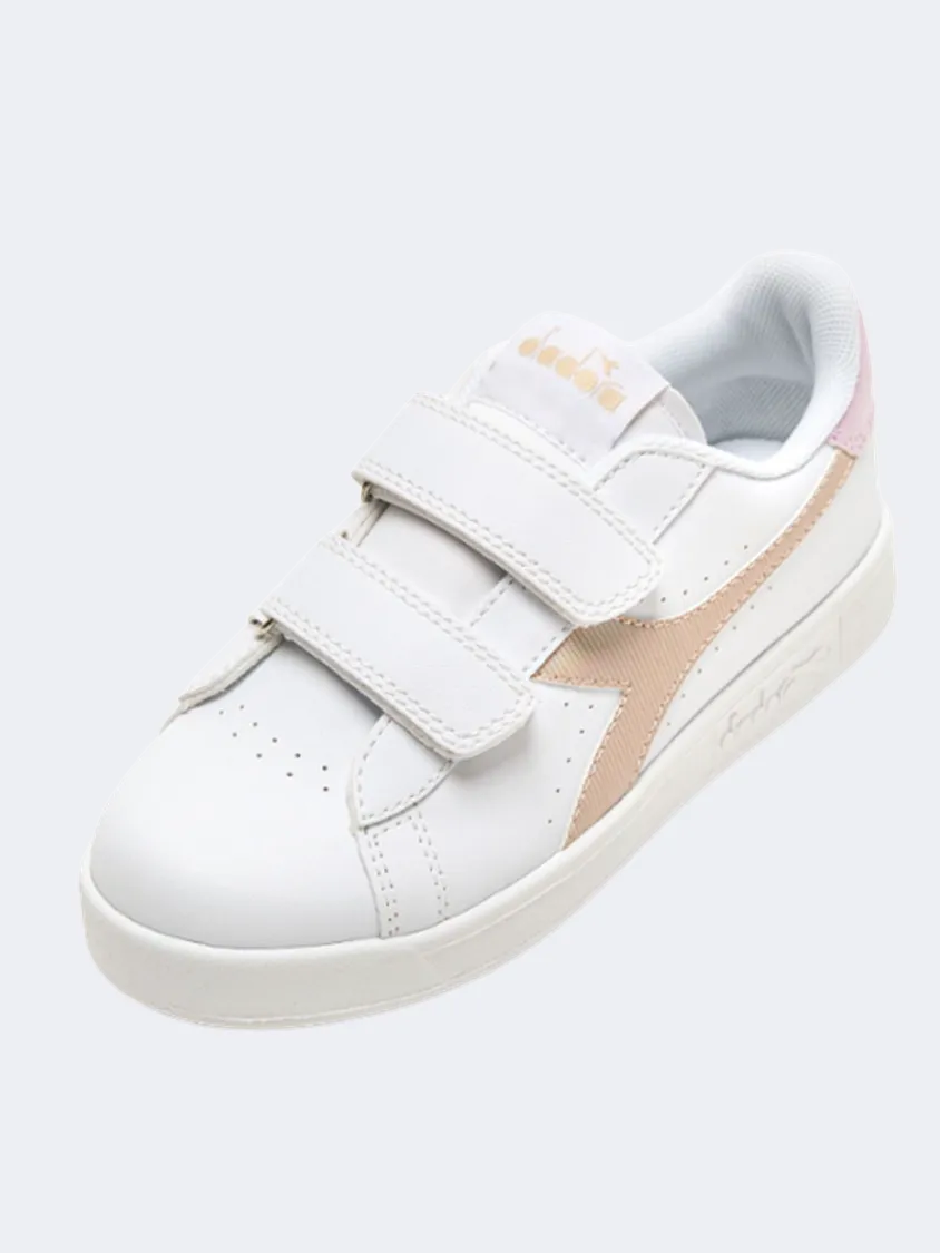 Diadora Game P Ps-Girls Lifestyle Shoes White/Sand Beige