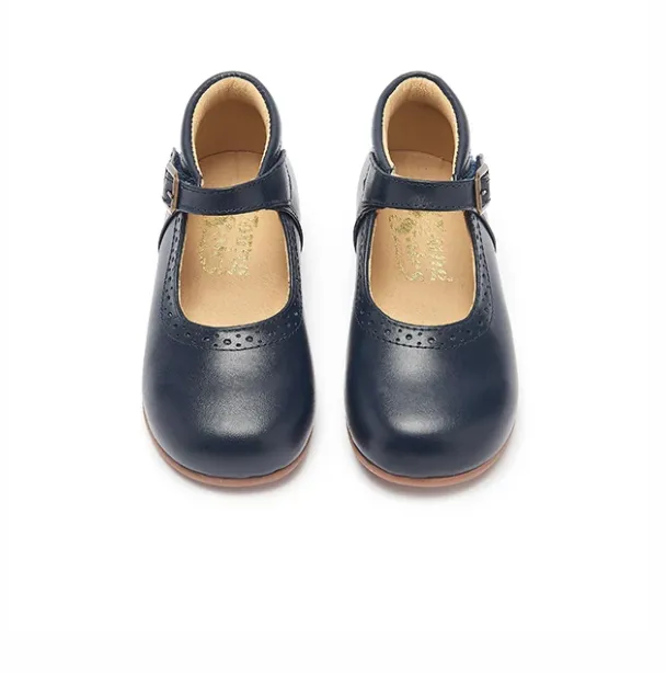 Dolly Velcro Mary Jane Navy Leather