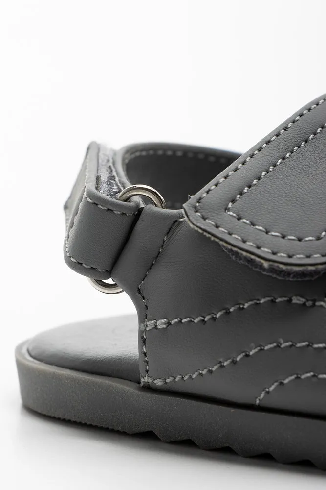 Double Strap Sandal Grey