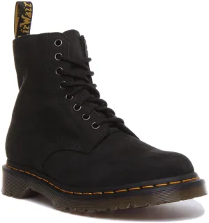 Dr Martens 1460 Pascal In Black Milled Water Resistant Leather