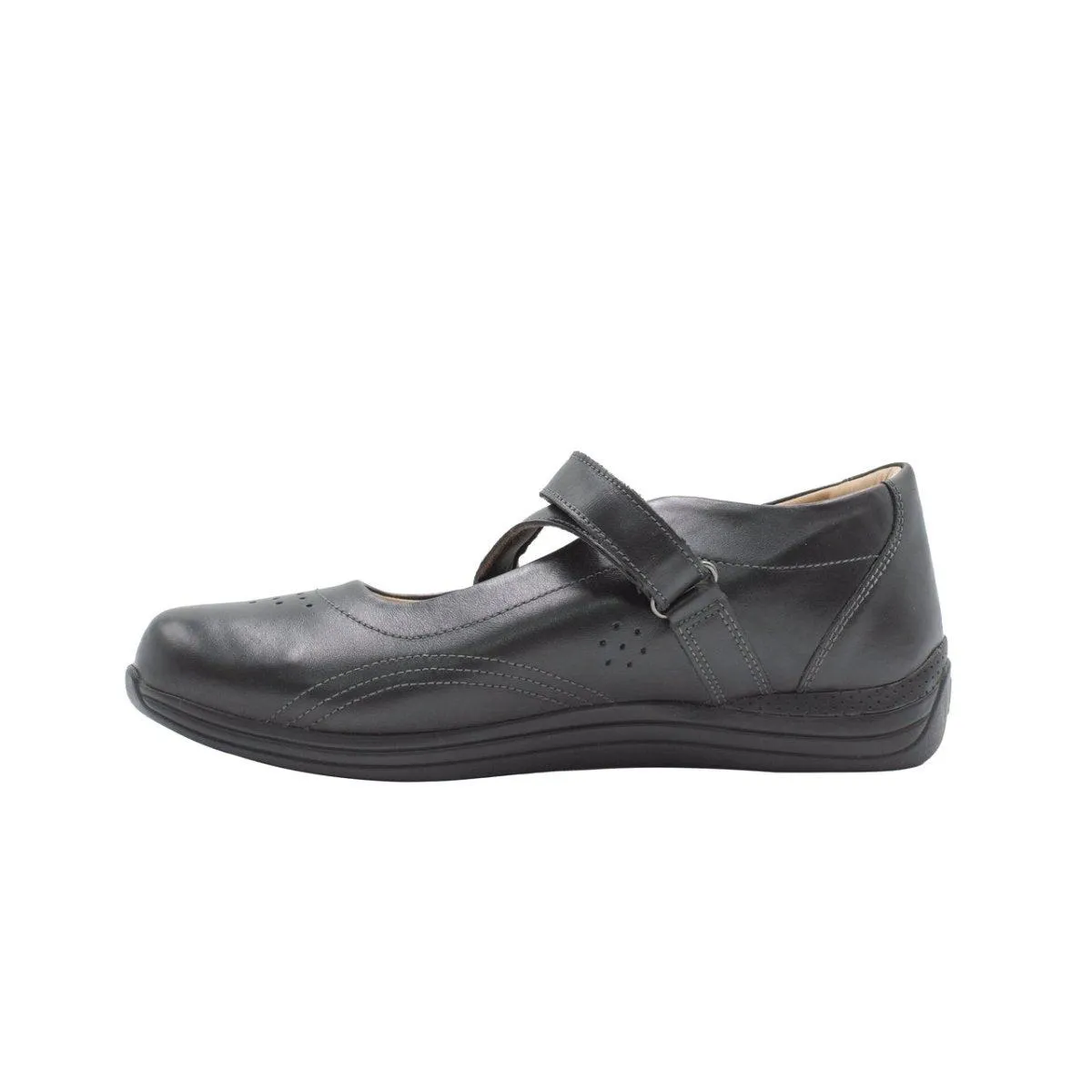 Drew Orchid Flat Shoes Fabric Black Colour For Women