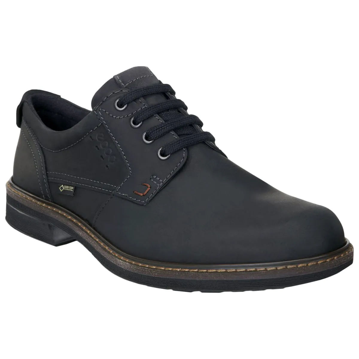 Ecco Mens Shoes Turn Lace-Up Low-Profile Nubuck - UK 8-8.5