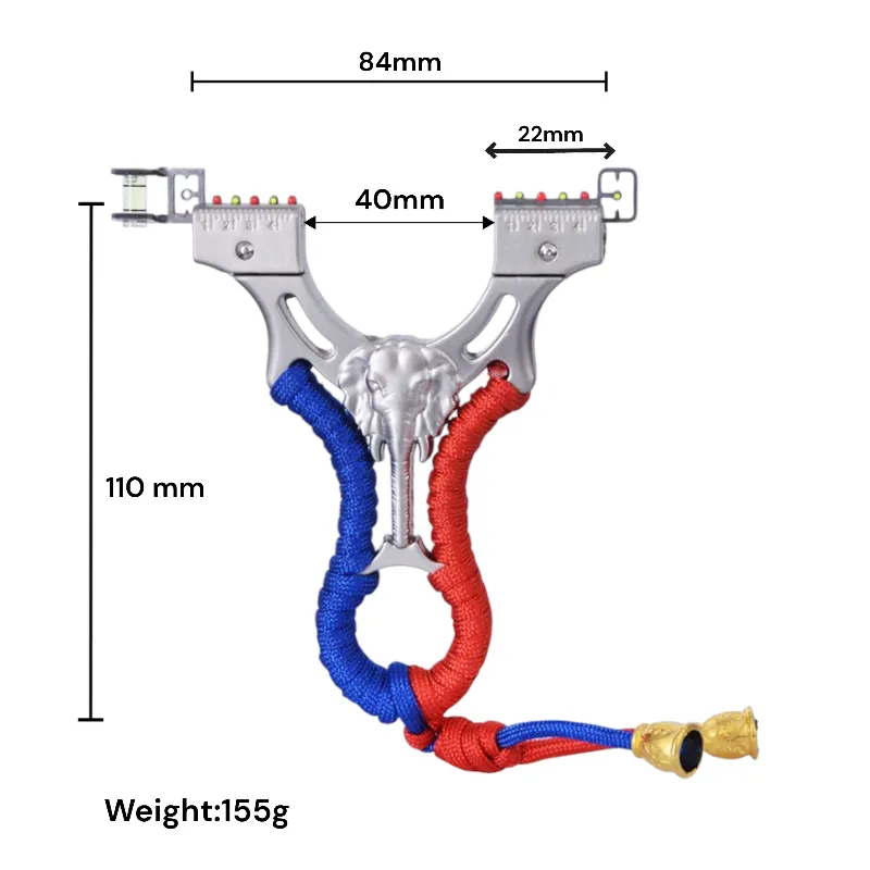 Fast Pressure Alloy Elephant Design Slingshot For Outdoor Sports And Fishing Adventures