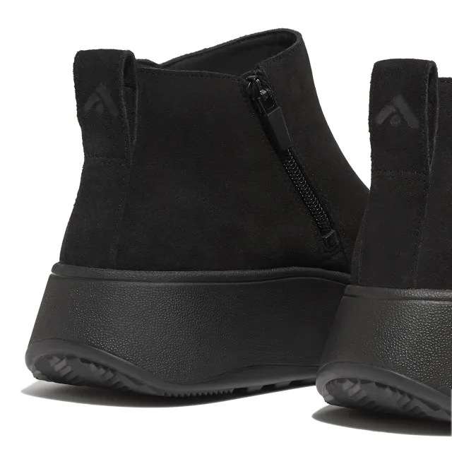 FitFlop F-mode suede flatform zip ankle boots