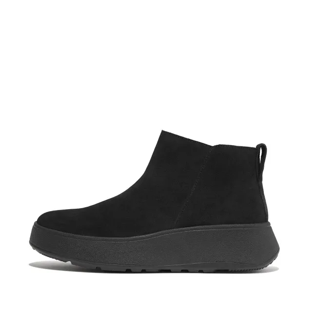 FitFlop F-mode suede flatform zip ankle boots