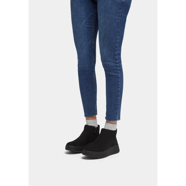 FitFlop F-mode suede flatform zip ankle boots