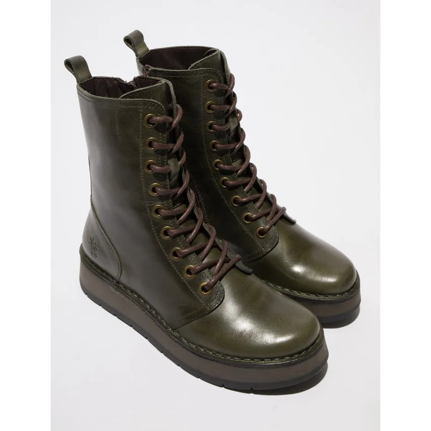 Fly London Women's RAMI043FLY Lace-Up Ankle Boots Diesel