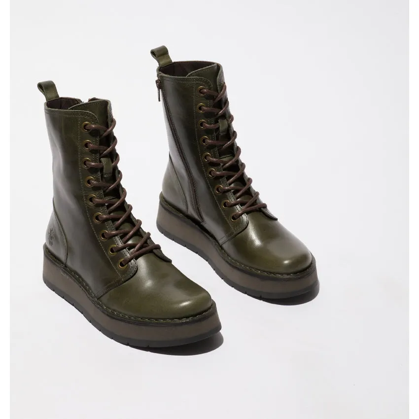 Fly London Women's RAMI043FLY Lace-Up Ankle Boots Diesel
