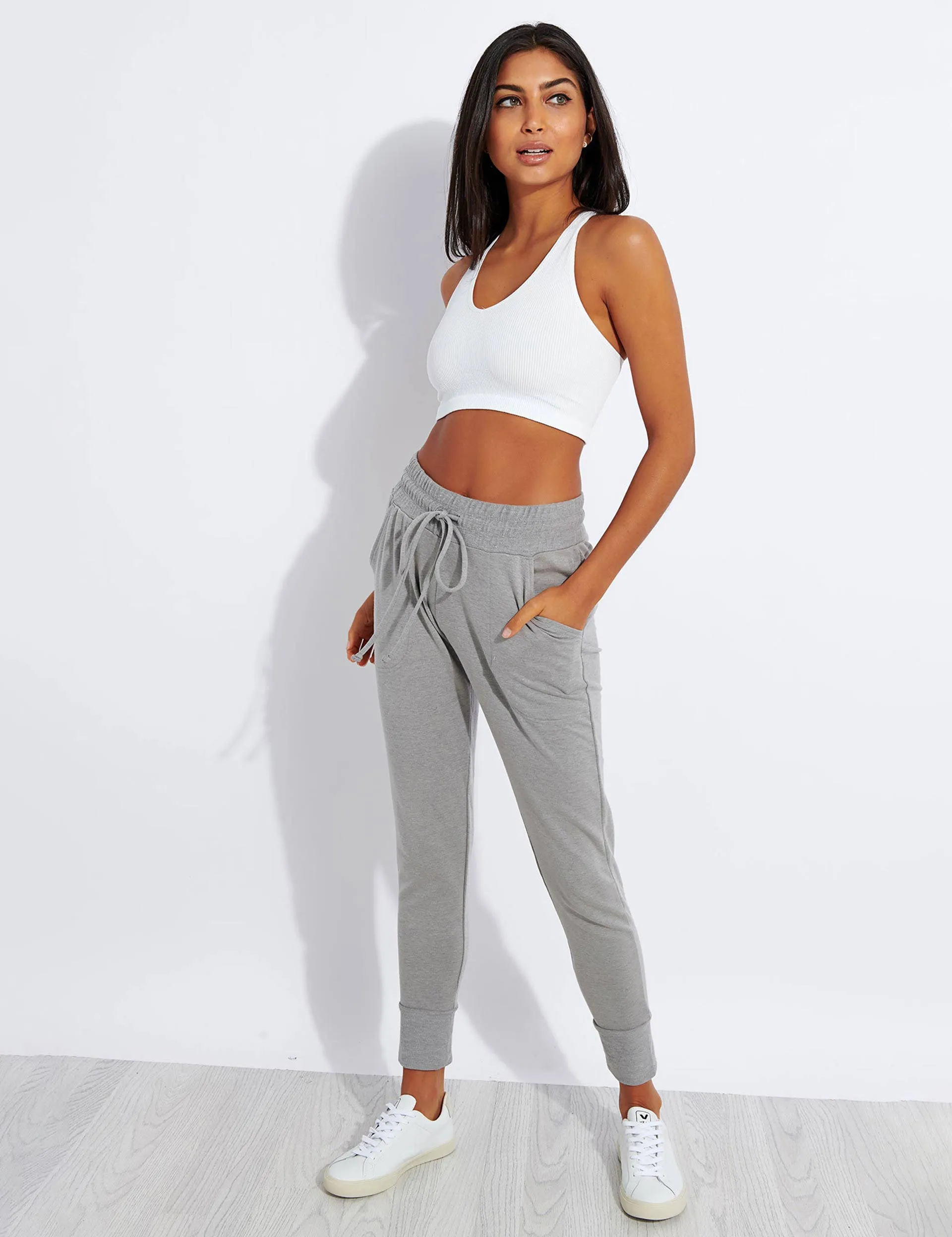Free Throw Crop - White