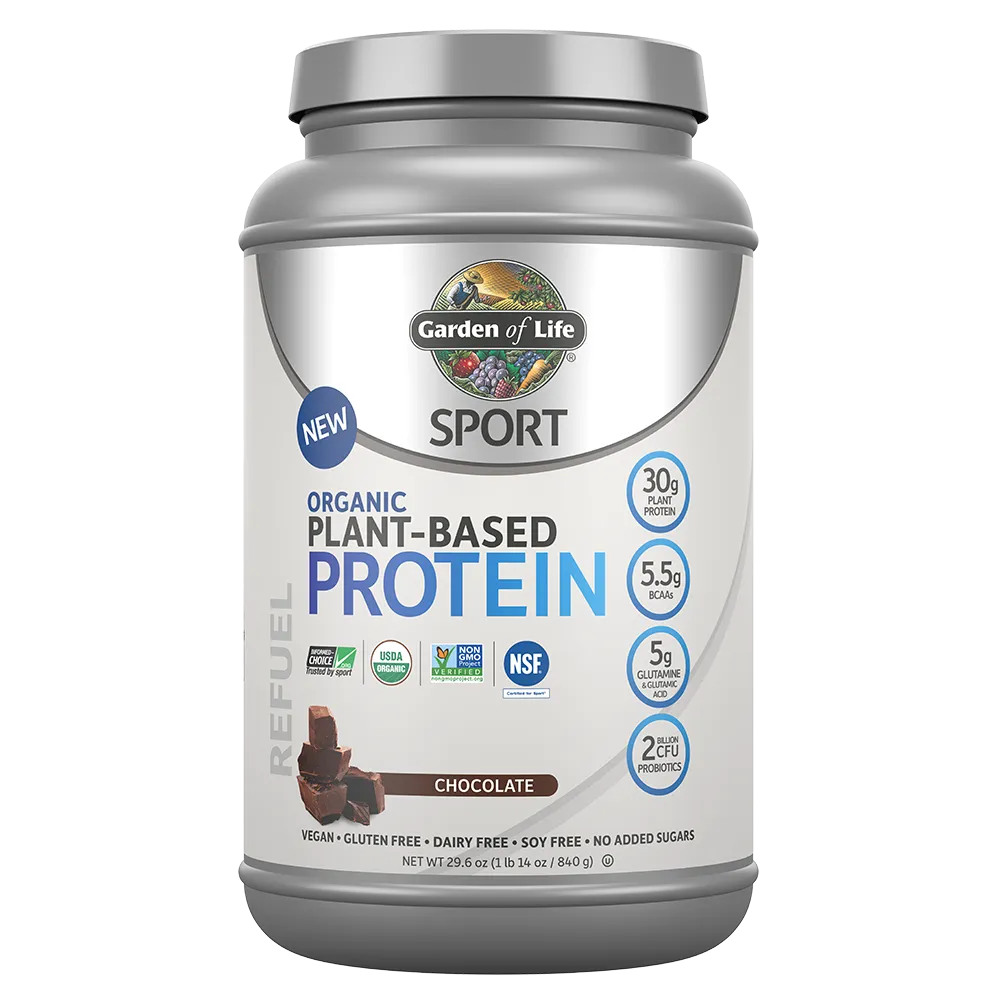 Garden of Life SPORT Organic Plant-Based Protein Powder - Chocolate (840g)