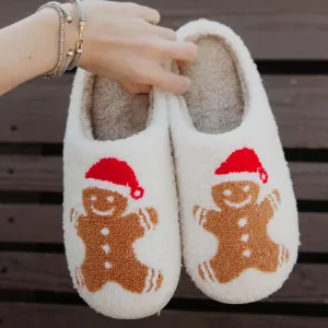 Gingerbread Man Wholesale House Slippers