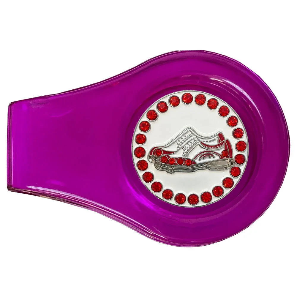 Golf Shoes (Red) Golf Ball Marker With Colored Clip